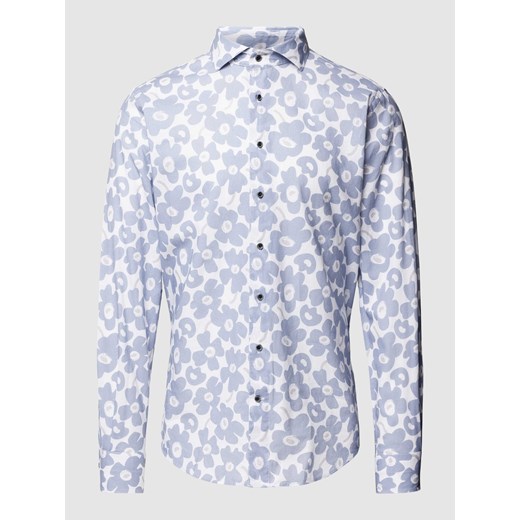 Koszula biznesowa o kroju slim fit z kwiatowym nadrukiem na całej powierzchni ze sklepu Peek&Cloppenburg  w kategorii Koszule męskie - zdjęcie 169460181