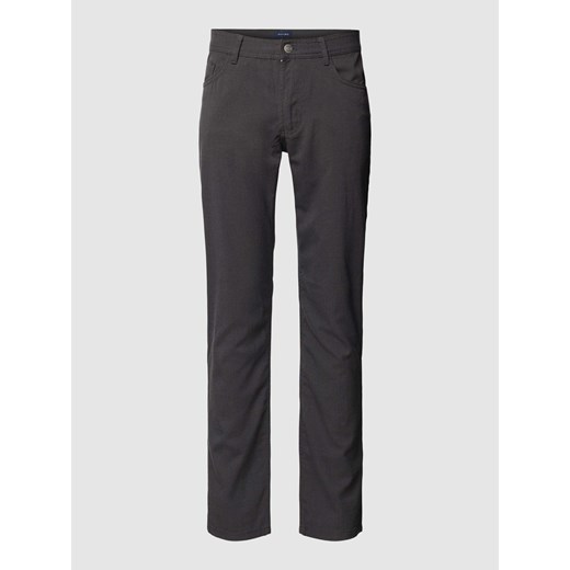 Spodnie materiałowe o kroju regular fit z 5 kieszeniami ze sklepu Peek&Cloppenburg  w kategorii Spodnie męskie - zdjęcie 169460324