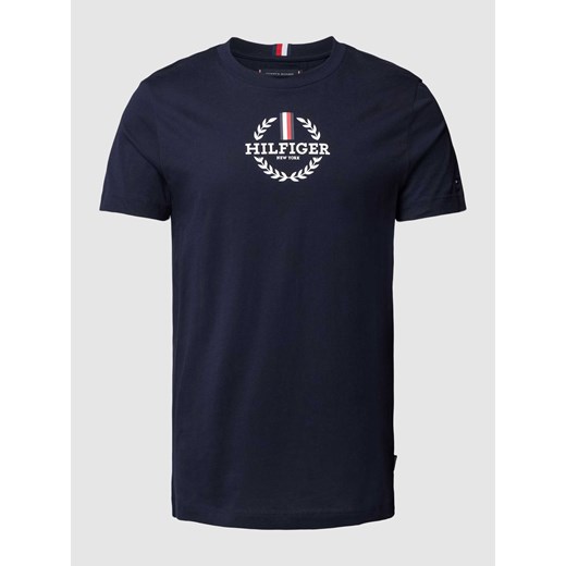 T-shirt o kroju slim fit z okrągłym dekoltem ze sklepu Peek&Cloppenburg  w kategorii T-shirty męskie - zdjęcie 169460751