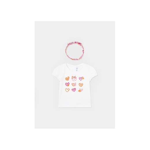 Mayoral T-Shirt 1007 Biały Regular Fit ze sklepu MODIVO w kategorii Koszulki niemowlęce - zdjęcie 169462831