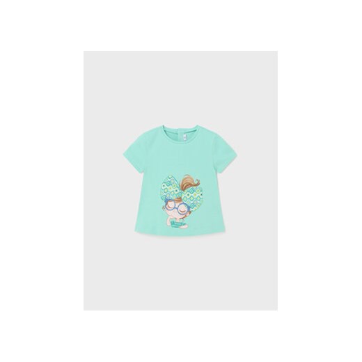 Mayoral T-Shirt 1014 Niebieski Regular Fit ze sklepu MODIVO w kategorii Koszulki niemowlęce - zdjęcie 169462894