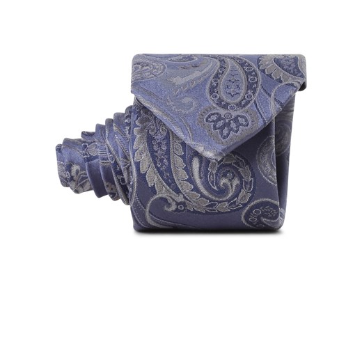 Andrew James Jedwabny krawat męski Mężczyźni niebieski wzorzysty ze sklepu vangraaf w kategorii Krawaty - zdjęcie 169465051