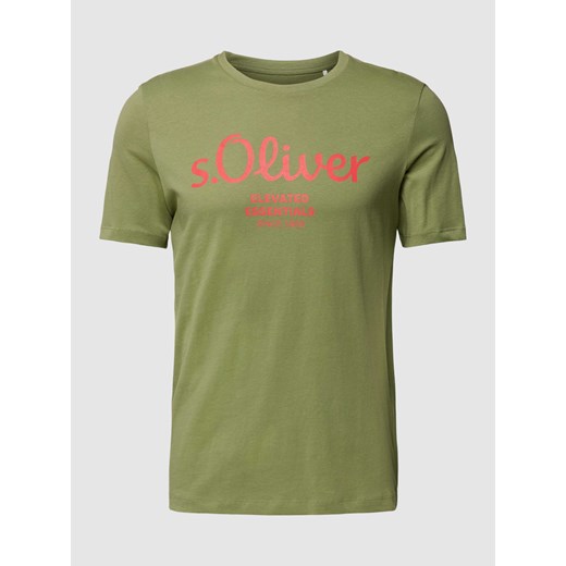 T-shirt z nadrukiem z logo ze sklepu Peek&Cloppenburg  w kategorii T-shirty męskie - zdjęcie 169466270
