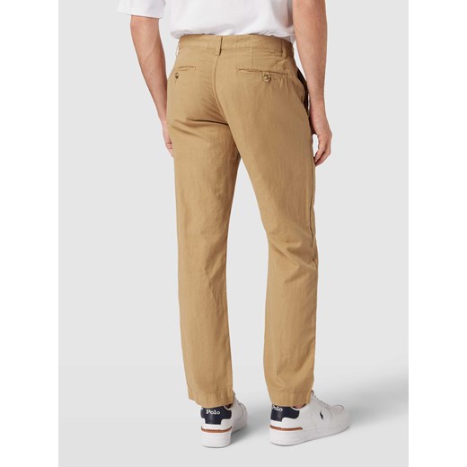 Spodnie o kroju straight fit z mieszanki lnu i bawełny Polo Ralph Lauren 32/32 Peek&Cloppenburg 