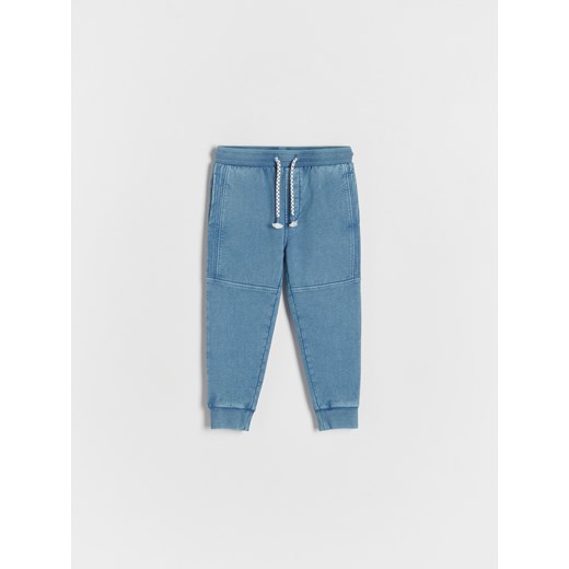 Reserved - Joggery z efektem sprania - niebieski ze sklepu Reserved w kategorii Spodnie i półśpiochy - zdjęcie 169468743