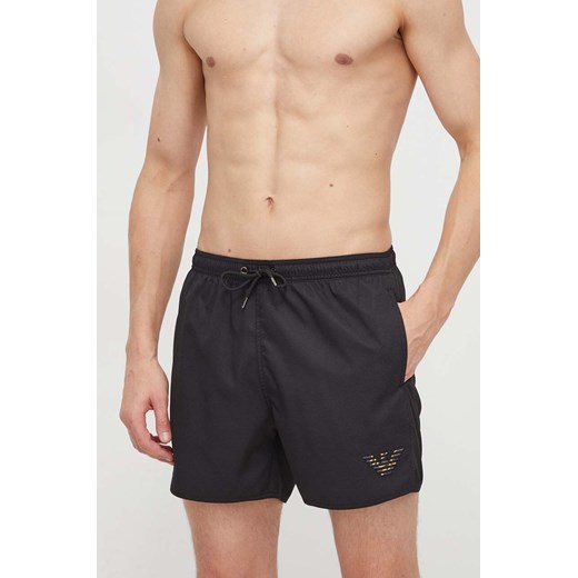 Emporio Armani Underwear szorty kąpielowe kolor czarny ze sklepu ANSWEAR.com w kategorii Kąpielówki - zdjęcie 169470240