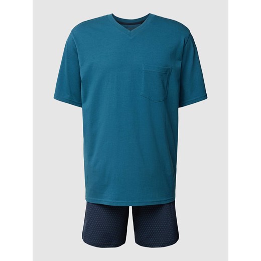 Piżama z kieszenią na piersi model ‘Comfort Essentials’ ze sklepu Peek&Cloppenburg  w kategorii Piżamy męskie - zdjęcie 169471604