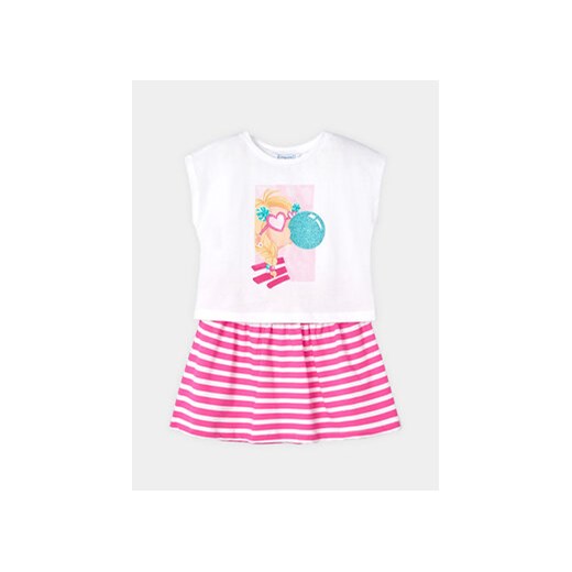 Mayoral Komplet t-shirt i spódniczka 3958 Różowy Regular Fit Mayoral 6Y MODIVO
