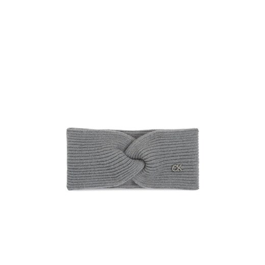 Calvin Klein Opaska materiałowa Re-Lock Twisted Headband K60K610389 Szary Calvin Klein uniwersalny okazyjna cena MODIVO