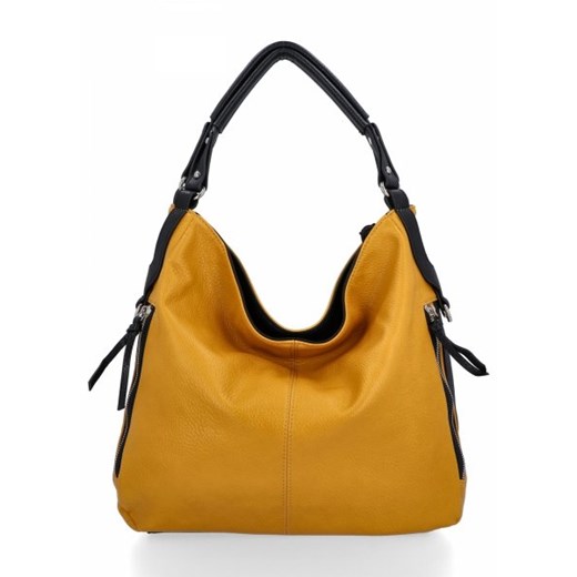 Duża Torebka Damska XL firmy Hernan Żółta (kolory) ze sklepu torbs.pl w kategorii Torby Shopper bag - zdjęcie 169481602