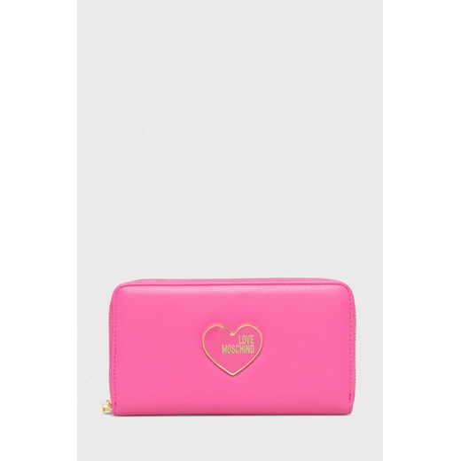 Love Moschino portfel damski kolor różowy Love Moschino ONE ANSWEAR.com