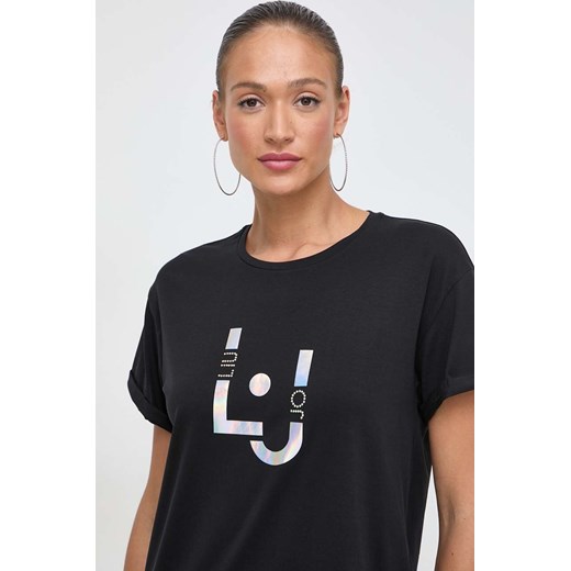 Liu Jo t-shirt damski kolor czarny Liu Jo XS ANSWEAR.com