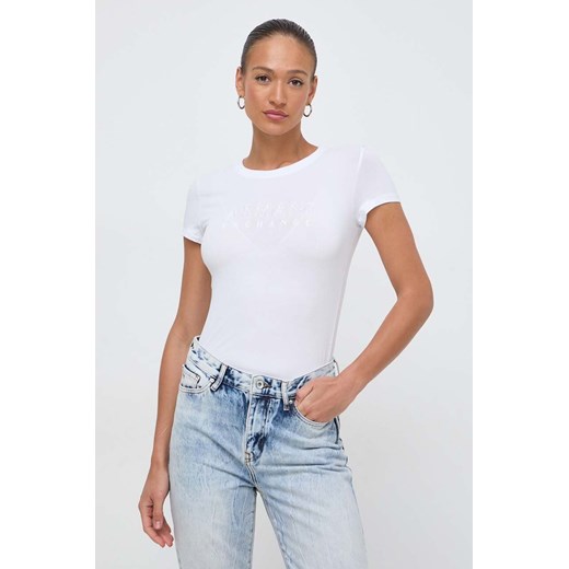 Armani Exchange t-shirt damski kolor biały 3DYT48 YJETZ ze sklepu ANSWEAR.com w kategorii Bluzki damskie - zdjęcie 169482632