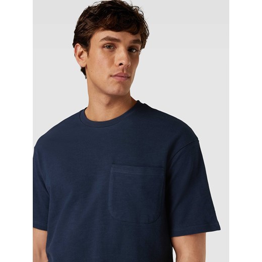 T-shirt z nakładaną kieszenią na piersi model ‘LOOSESAUL’ Selected Homme S Peek&Cloppenburg 
