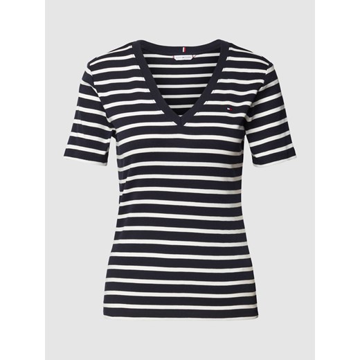 T-shirt z dekoltem w serek ze sklepu Peek&Cloppenburg  w kategorii Bluzki damskie - zdjęcie 169484260