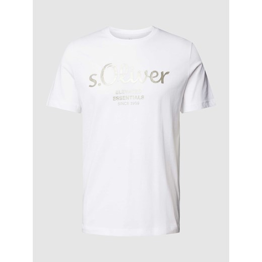 T-shirt męski S.Oliver w nadruki 