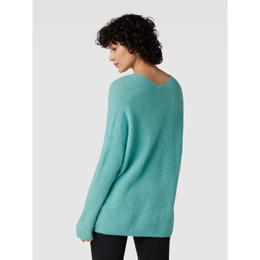 Sweter z dzianiny o kroju oversized z dekoltem w serek model ‘THORA’ Mos Mosh XL Peek&Cloppenburg 