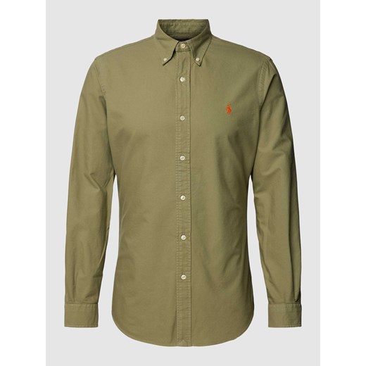 Koszula casualowa o kroju custom fit z kołnierzykiem typu button down ze sklepu Peek&Cloppenburg  w kategorii Koszule męskie - zdjęcie 169484303