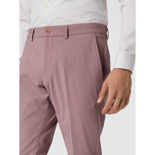 Spodnie męskie S.Oliver Black Label jesienne różowe casual 