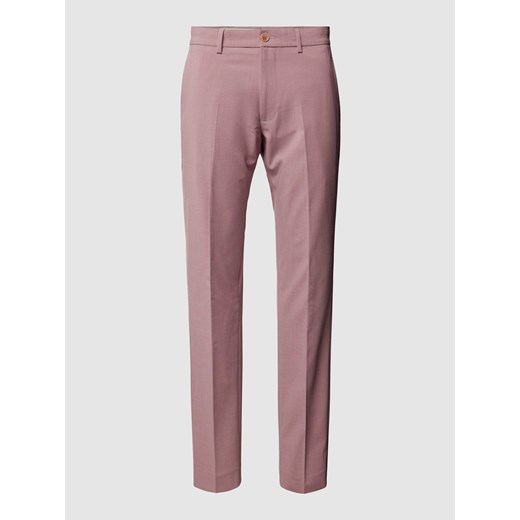 Spodnie z zakładkami w pasie z dodatkiem wiskozy model ‘SOPure’ ze sklepu Peek&Cloppenburg  w kategorii Spodnie męskie - zdjęcie 169484594