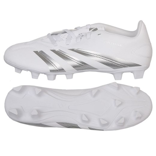 Buty piłkarskie adidas Predator Club FxG M IG7758 białe ze sklepu ButyModne.pl w kategorii Buty sportowe męskie - zdjęcie 169486860