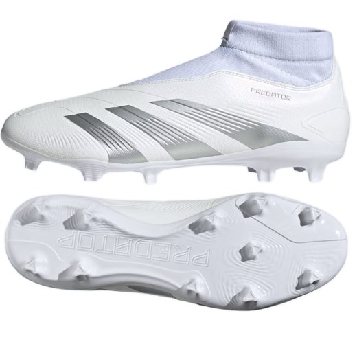 Buty piłkarskie adidas Predator League Ll Fg M IG7767 białe ze sklepu ButyModne.pl w kategorii Buty sportowe męskie - zdjęcie 169486864