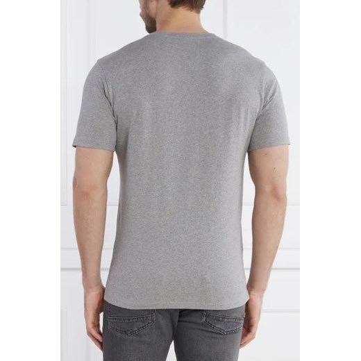 BOSS HUGO t-shirt męski bawełniany szary z krótkim rękawem