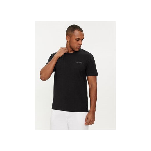 Calvin Klein T-Shirt Angled Back Logo K10K112495 Czarny Regular Fit ze sklepu MODIVO w kategorii T-shirty męskie - zdjęcie 169491463