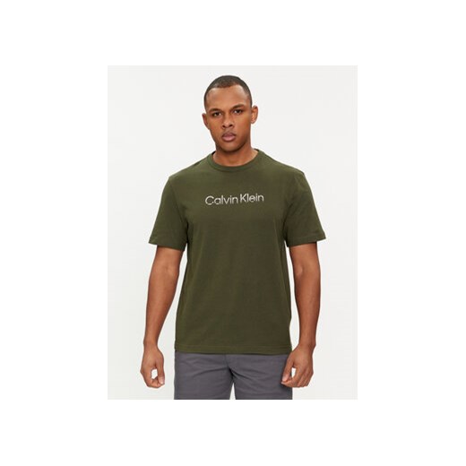 Calvin Klein T-Shirt Degrade Logo K10K112501 Zielony Regular Fit ze sklepu MODIVO w kategorii T-shirty męskie - zdjęcie 169491824