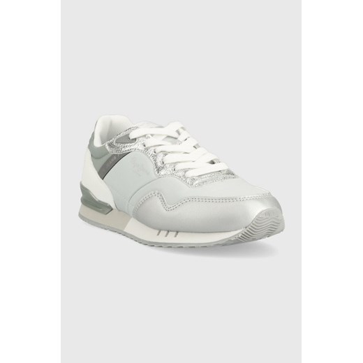 Pepe Jeans sneakersy LONDON kolor srebrny PLS31463 Pepe Jeans 36 ANSWEAR.com okazyjna cena