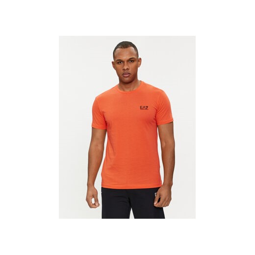 EA7 Emporio Armani T-Shirt 8NPT51 PJM9Z 1661 Pomarańczowy Regular Fit ze sklepu MODIVO w kategorii T-shirty męskie - zdjęcie 169493984