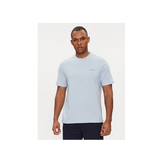 Calvin Klein T-Shirt Angled Back Logo K10K112495 Niebieski Regular Fit ze sklepu MODIVO w kategorii T-shirty męskie - zdjęcie 169494141