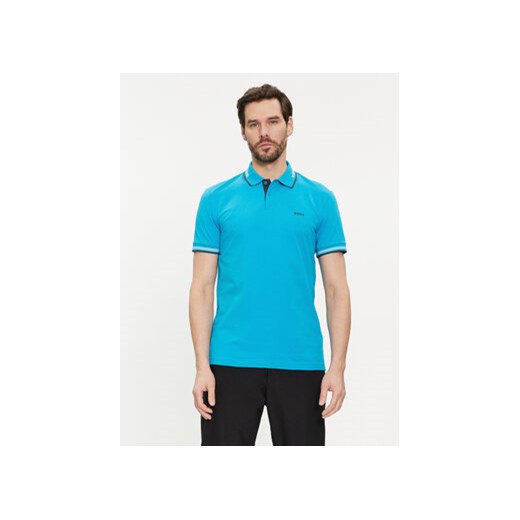 Boss Polo Paul 50506193 Niebieski Slim Fit ze sklepu MODIVO w kategorii T-shirty męskie - zdjęcie 169494171