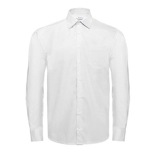 Bodara  biała koszula duży rozmiar, męska Regular  z długim rękawem Bodara 50 promocyjna cena ATELIER-ONLINE