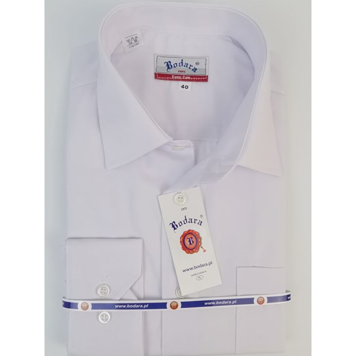 Bodara  biała koszula duży rozmiar, męska Regular  z długim rękawem Bodara 50 promocyjna cena ATELIER-ONLINE