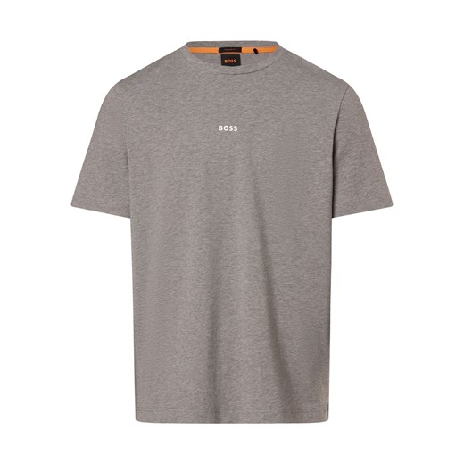 BOSS Orange T-shirt męski Mężczyźni Bawełna kitt jednolity ze sklepu vangraaf w kategorii T-shirty męskie - zdjęcie 169495233