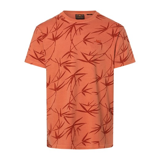 Superdry Koszulka męska Mężczyźni Bawełna pomarańczowy nadruk ze sklepu vangraaf w kategorii T-shirty męskie - zdjęcie 169495244