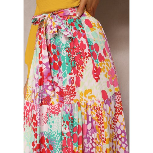 Spódnica Renee z wiskozy maxi w kwiaty 
