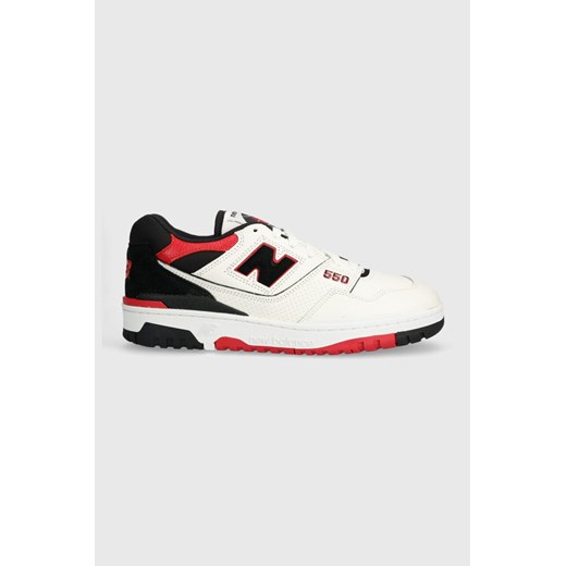 New Balance sneakersy skórzane 550 BB550STR kolor biały BB550STR ze sklepu PRM w kategorii Buty sportowe męskie - zdjęcie 169499504