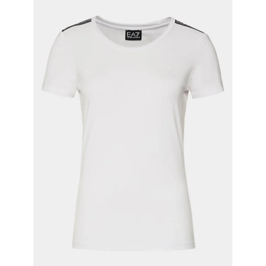 EA7 Emporio Armani T-Shirt 3DTT44 TJ6SZ 1100 Biały Slim Fit XL MODIVO