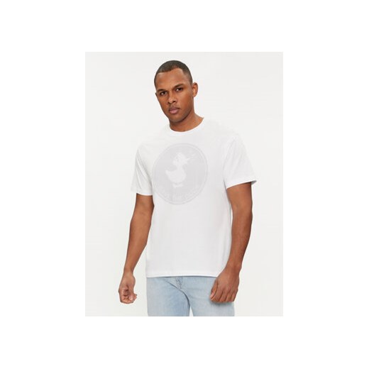 Save The Duck T-Shirt DT1716M BESY18 Biały Regular Fit ze sklepu MODIVO w kategorii T-shirty męskie - zdjęcie 169501110