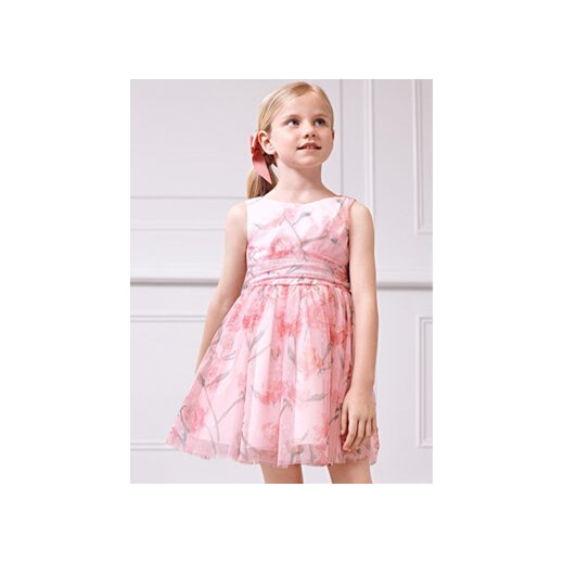 Abel & Lula Sukienka elegancka 5044 Różowy Regular Fit ze sklepu MODIVO w kategorii Sukienki dziewczęce - zdjęcie 169501181