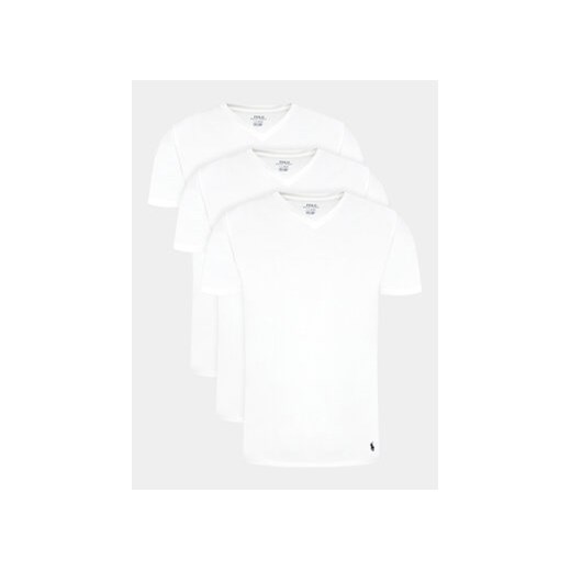 Polo Ralph Lauren Komplet 3 t-shirtów 714936903001 Biały Slim Fit ze sklepu MODIVO w kategorii T-shirty męskie - zdjęcie 169501303