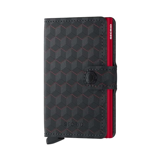 Secrid portfel skórzany Optical Black-Red kolor czarny ze sklepu ANSWEAR.com w kategorii Portfele damskie - zdjęcie 169504792