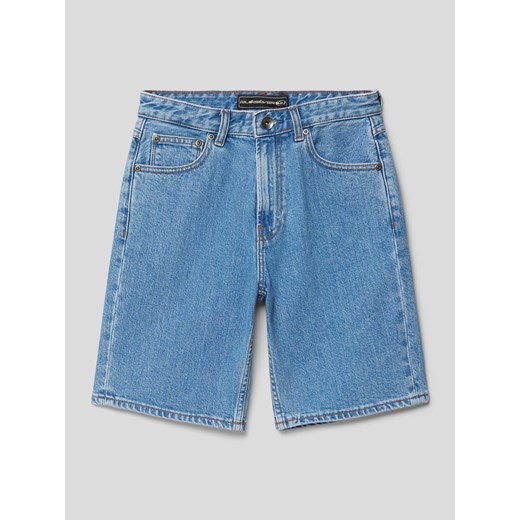Szorty jeansowe z detalami z logo model ‘SATURN’ ze sklepu Peek&Cloppenburg  w kategorii Spodenki chłopięce - zdjęcie 169505260
