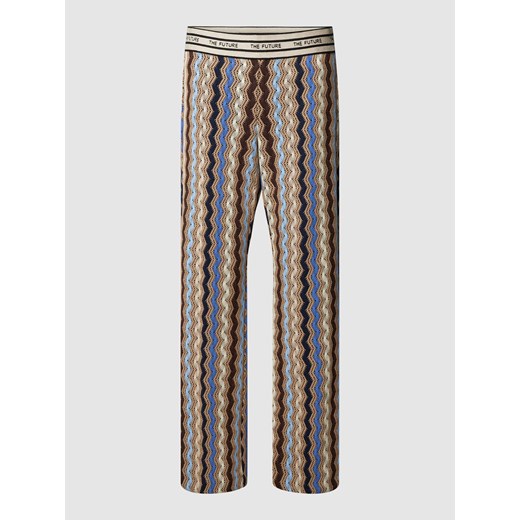 Spodnie materiałowe rozkloszowane ze wzorem na całej powierzchni model ‘FAITH’ ze sklepu Peek&Cloppenburg  w kategorii Spodnie damskie - zdjęcie 169505413