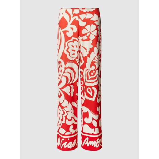 Spodnie materiałowe ze wzorem paisley ze sklepu Peek&Cloppenburg  w kategorii Spodnie damskie - zdjęcie 169505443