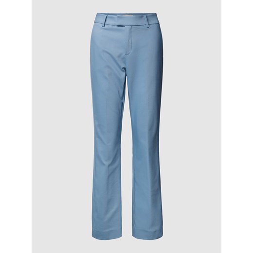 Spodnie materiałowe z poszerzaną nogawką w jednolitym kolorze model ‘ELLEN NIGHT’ ze sklepu Peek&Cloppenburg  w kategorii Spodnie damskie - zdjęcie 169505472