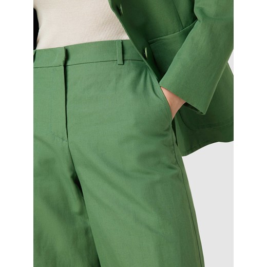 Spodnie materiałowe o kroju flared cut ze szlufkami na pasek model ‘ZIRCONE’ 40 Peek&Cloppenburg 