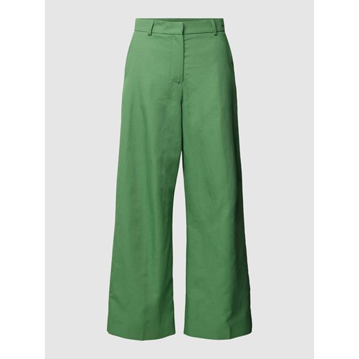Spodnie materiałowe o kroju flared cut ze szlufkami na pasek model ‘ZIRCONE’ ze sklepu Peek&Cloppenburg  w kategorii Spodnie damskie - zdjęcie 169505703